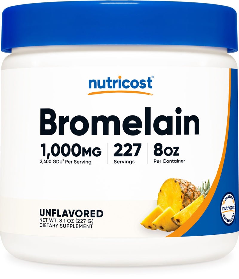 Nutricost Bromelain Powder 8 OZ - Non-GMO, Vegetarian, Gluten Free - Image 1